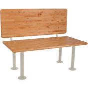 Global Industrial ADA Locker Room Bench Kit - Seat, Back and Pedestal 42"W x 20"D x 17-1/4"H