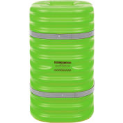 Eagle Column Protector, 9" Column Opening, 42" High, Lime with Reflective Straps, 1709LM