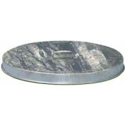 Steel Closed Flat Lid For Mesh Garbage Can - Galvanized - FT256G - Pkg Qty 6