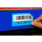 Economy Rack Placard Label Holder, 4" X 100 Ft. Roll - Blue - Pkg Qty 5
