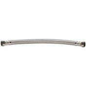 Fluidmaster B1H12 Water Heater Supply Connector 3/4 In. F.I.P. X 3.4 In. F.I.P. X 12 In - Braided SS
