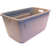 Tote-Alls Tote Container 24-1/8"L x 14-3/8"W x 12"H, Gray - Pkg Qty 10