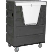 Gray Best Value Hopper Front Plastic Security Bulk Truck 43 Cu. Ft.