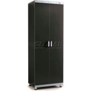 Rubbermaid 5M12 FastTrack Garage Tall Cabinet, 29-12/16"W x 19-5/16"D x 84-7/8"H, Stain Nickel