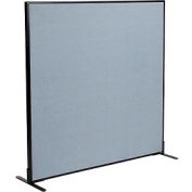 Interion® Freestanding Office Partition Panel, 60-1/4"W x 60"H, Blue
