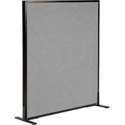 Interion® Freestanding Office Partition Panel, 36-1/4"W x 42"H, Gray