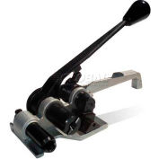 Kubinec Strapping Heavy Duty Ratchet Tensioner w/ Cutter for 1-1/4"-1-1/2" Strap Width, Black/Silver