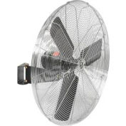 TPI 24" Oscillating Wall Mount Fan, 2 Speed, 3800 CFM, 120V, 1/4 HP, Single Phase