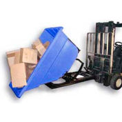 Bayhead Products Black Plastic Self-Dumping Forklift Hopper 1.1 Cu Yd