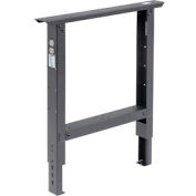 C-Channel Open Adjustable Height Leg 29 to 35"H - for 36"D Workbench, 1 Leg - Black