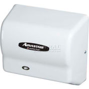 American Dryer Advantage Series Hand Dryer W/ Universal Voltage 100-240V - Steel White Epoxy AD90-M