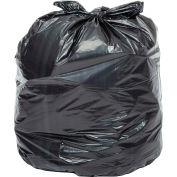 Global Industrial Extra Heavy Duty Black Trash Bags - 40 to 45 Gal, 1.4 Mil, 100 Bags/Case
