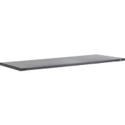 72"W x 36"D x 1-3/4" Thick Steel Square Edge Workbench Top - 12 Gauge Steel - Black