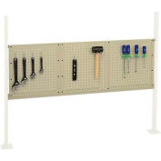 Panel Kit for 60"W Workbench with 18"W and 36"W Pegboards, Mounting Rail -Tan