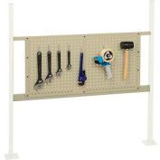 Panel Kit for 48"W Workbench with 36"W Pegboard, Mounting Rail for-Tan