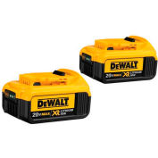 DeWALT® DCB204-2 20V Li-Ion 20V MAX Battery 4Ah Extended Capacity 2Pk
