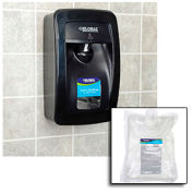 Global Industrial Hand Sanitizer Starter Kit W/ Automatic Dispenser - Black