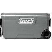 Coleman® 316 Series™ Wheeled Cooler, 100 Qt., Polypropylene, Gray