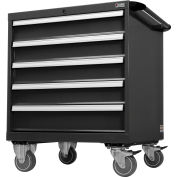 Global Industrial Handle And Wheel Kit For Modular Drawer Cabinet, Black, 30"W x 27"D
