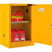 Global Industrial™ Flammable Cabinet, Self Close Single Door, 12 Gallon, 23"Wx19"Dx35"H