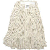 Global Industrial 16 oz. Cotton Cut-End Mop Head, 4Ply, Narrow Band