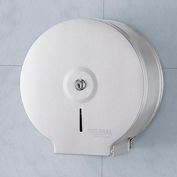 Global Industrial Stainless Steel Jumbo Bathroom Tissue Dispenser - One 9" Roll
