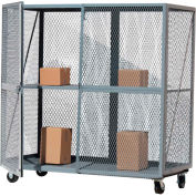 Optional Middle Shelf for Global Approved Open Mesh Steel Security Truck 72x36 Gray