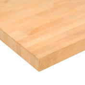 Global Industrial 60"W x 30"D x 1-3/4"H Birch Butcher Block Square Edge Workbench Top