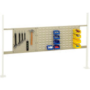 Global Industrial Panel Kit for 72"W Workbench - 18"W Pegboard & 36"W Louver, Mounting Rail TN
