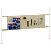 Global Industrial Panel Kit for 72"W Workbench - 18"W Louver & 36"W Pegboard, Mounting Rail TN