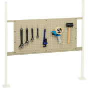 Global Industrial Panel Kit for 48"W Workbench with 36"W Pegboard, Mounting Rail for-Tan