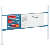 Global Industrial Panel Kit for 72"W Workbench 18"W Louver & 36"W Whiteboard, Mounting Rail BL