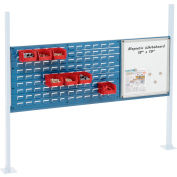 Global Industrial Panel Kit for 60"W Workbench 18"W Whiteboard & 36"W Louver, Mounting Rail BL