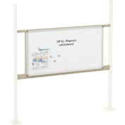 Global Industrial Panel Kit for 48"W Workbench with 36"W Whiteboard, Mounting Rail - Tan