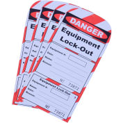 Replacement Box of 25 Tags 70-1186 for Ideal Warehouse Forklift Lock-Out Guard Kit