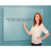 Global Industrial™ Frosted Glass Dry Erase Board, 48" x  36"
