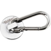 Global Industrial Magnetic Neodymium Carabiner Hook, 45 Lbs. Pull, 6/Pack