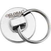 Global Industrial Super Magnetic Neodymium Assembly With Key Ring, 35 Lbs. Pull, 6/Pack