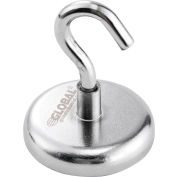 Global Industrial™ Magnetic Neodymium Hook, 40 Lbs. Pull, 6/Pack