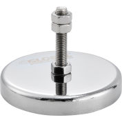 Global Industrial Mount-It Ceramic Magnet With Attached Screw & Nuts, 35 Lbs. Pull, 6/Pack