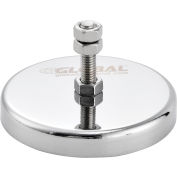 Global Industrial Mount-It Ceramic Magnet With Attached Screw & Nuts, 65 Lbs. Pull, 6/Pack