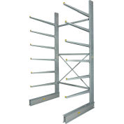 Global Industrial™ Single Sided Heavy Duty Cantilever Rack Starter, 72"Wx58"Dx144"H