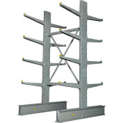 Global Industrial™ Double Sided Heavy Duty Cantilever Rack Starter, 2" Lip, 48"Wx60"Dx96"H