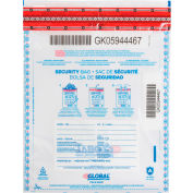 Global Industrial FraudStopper Tamper Evident Clear Deposit Bag, 9"W x 12"H, 100/Pack