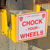 Wheel Chock Holder WC-H-R 11-1/4&quot;W x 8-1/3&quot;D x 16&quot;H