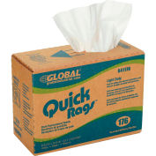 Global Industrial Quick Rags® Light Duty Cleaning Wipers, 176 Sheets/Box, 10 Boxes/Case