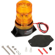 Global Industrial&#153; High-Profile Amber LED Permanent Mount Forklift Strobe Light 12 to 110 Volts