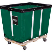 8 BU-Standard-Duty Basket Trucks By Royal - Vinyl Liner - 32"Wx48"Dx36"H 4 Swivel Casters-Green
