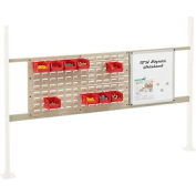 Panel Kit for 72"W Workbench with 18"W Whiteboard and 36"W Louver, Mounting Rai - Tan