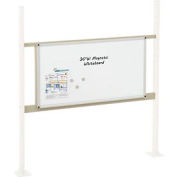 Panel Kit for 48"W Workbench with 36"W Whiteboard, Mounting Rail - Tan
